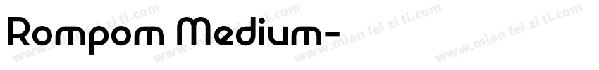 Rompom Medium字体转换